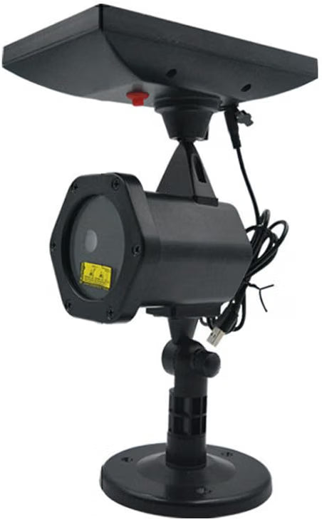 Proiettore di stelle Solare con Luci Rosse e Verdi Lampeggianti β Pannello Solare Ricarica Automatica, Impermeabile IP65, Batteria 2200mAh β Ideale per Giardino, Feste e Decorazioni Natalizie