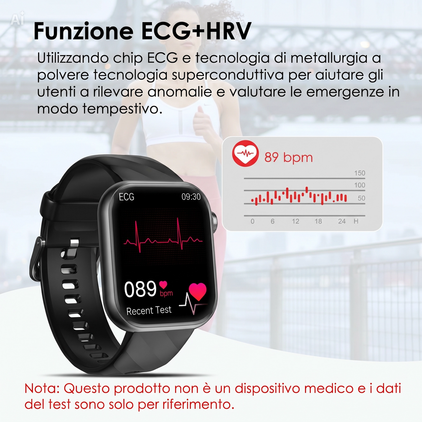 (S2000 Nero) Smartwatch con Funzione SOS β Orologio Intelligente Unisex Design Squadrato 44-49mm, 7 Cinturini Inclusi, Impermeabile IP67, Batteria 4 Giorni, Assistente Google, Chiamate BT β Set Regalo con Torcia LED