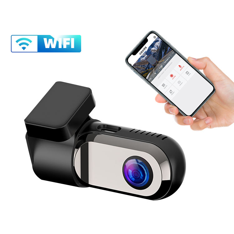 Dash Cam Mini 1080P Senza Schermo | Videocamera Auto Con Wi-Fi, Visione Notturna E Sensore G, Parcheggio 24h