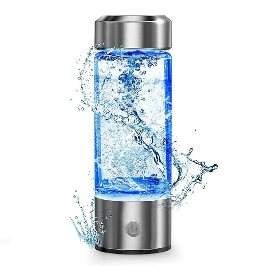 Borraccia Elettrolisi Acqua Idrogenata – Generatore H2 con Tecnologia SPE/PEM Brevettata, Alta Concentrazione 1000-1500 ppb in 3 Minuti, Batteria 1500mAh, Acqua Alcalina pH Negativo – Antiossidante per Sonno e Benessere
