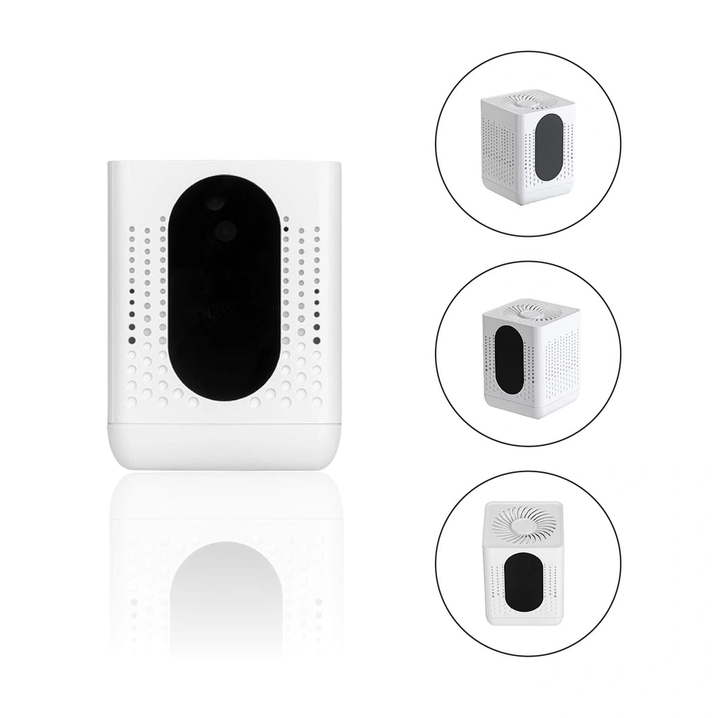 Long-Lasting WiFi Spy Audio Recorder, White Color, Compact and Portable, Modern Design, Home Office Burglar Alarm (Wifi F07)