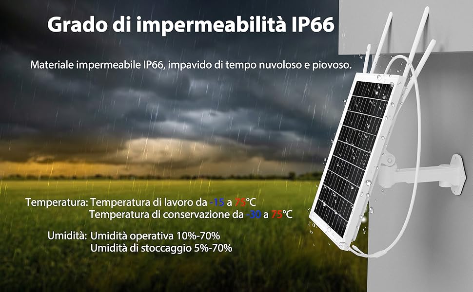 Router con pannello solare modem 4G LTE, con slot sim card - wifi 2,4ghz fino a 8 connessioni