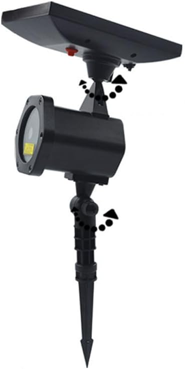 Proiettore di stelle Solare con Luci Rosse e Verdi Lampeggianti – Pannello Solare Ricarica Automatica, Impermeabile IP65, Batteria 2200mAh – Ideale per Giardino, Feste e Decorazioni Natalizie