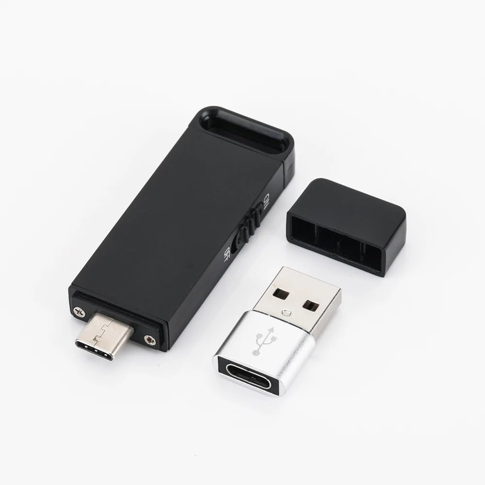 Registratore Audio Digitale Micro con 32 GB di Memoria Interna – Chiavetta USB Micro Registratore Vocale Professionale con Riduzione del Rumore, Batteria 25 Ore
