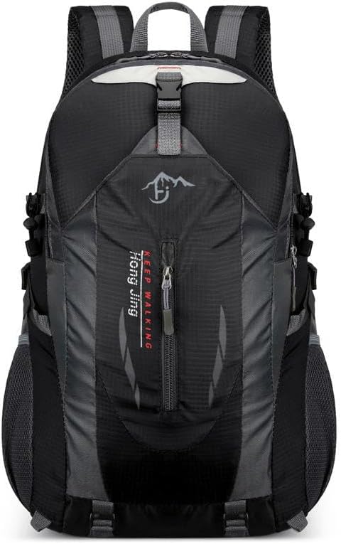 Zaino con Pannello Solare 20W USB 5V - Zaino Trekking da 40 Litri Impermeabile con orologio multifunzione per Escursionismo, Alpinismo, Campeggio - Spallacci e Schienale Imbottiti