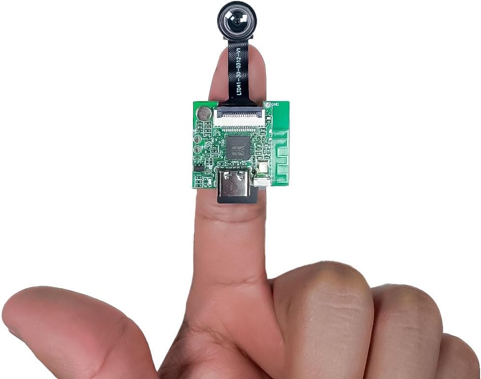 Telecamera wifi mini modulo 5 volt 26x23mm gestione tramite APP registrazione video 480p su micro SD