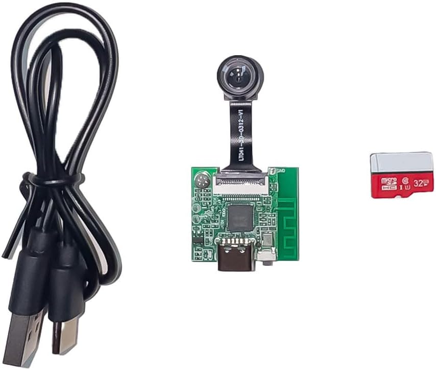 Telecamera wifi mini modulo 5 volt 26x23mm gestione tramite APP registrazione video 480p su micro SD