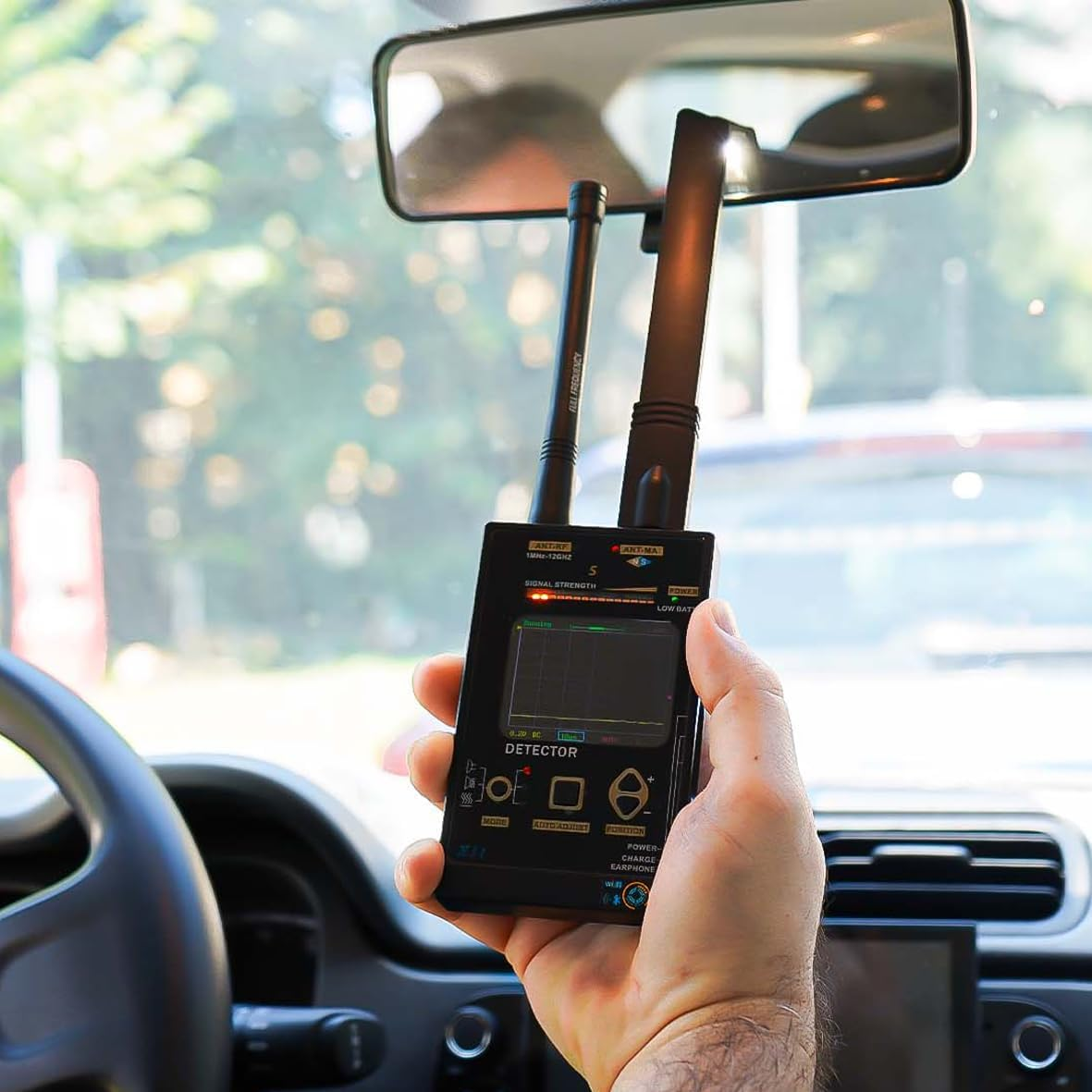 (X11) Rilevatore Professionale RF 100MHz-12GHz con Analizzatore di Spettro – Dispositivo per Tutela Privacy per Microspie, Telecamere Nascoste, Tracker GPS, Campi Elettromagnetici