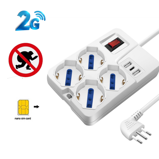 Microspia antifurto gsm in Ciabatta Multipresa con 3 USB chiami e ascolti o ti chiama quando sente una voce Garantisce la Tua Sicurezza