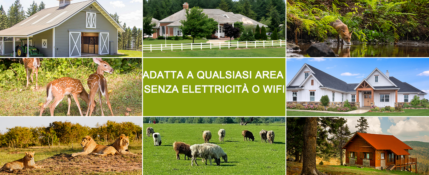 Telecamera con Sim 4G per Esterno,2K Telecamere Senza Fili con Pannello Solare,Visione Notturna a Colori,Rilevamento Umano PIR,IP66 mimetica