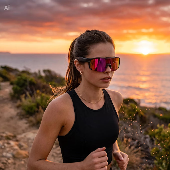 Occhiali da Sole Sportivi con Cuffie Bluetooth e Lenti Fotocromatiche – Impermeabili IP68, Ricarica Magnetica, Controllo Touch, Radio – Ideali per Bici, Corsa, Sci e Sport sulla Neve