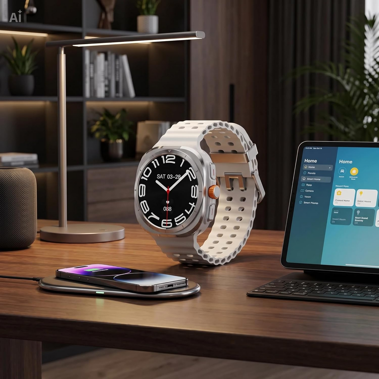 Smartwatch con Chiamata Bluetooth – Orologio Intelligente Full Touch Fitness Tracker con Display IPS 1.43 Pollici, Batteria 10 Giorni, Monitoraggio Frequenza Cardiaca e Sonno BIANCO