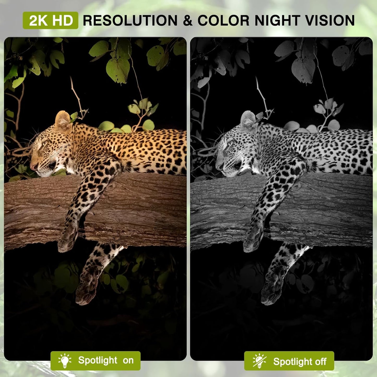 Telecamera con Sim 4G per Esterno,2K Telecamere Senza Fili con Pannello Solare,Visione Notturna a Colori,Rilevamento Umano PIR,IP66 mimetica