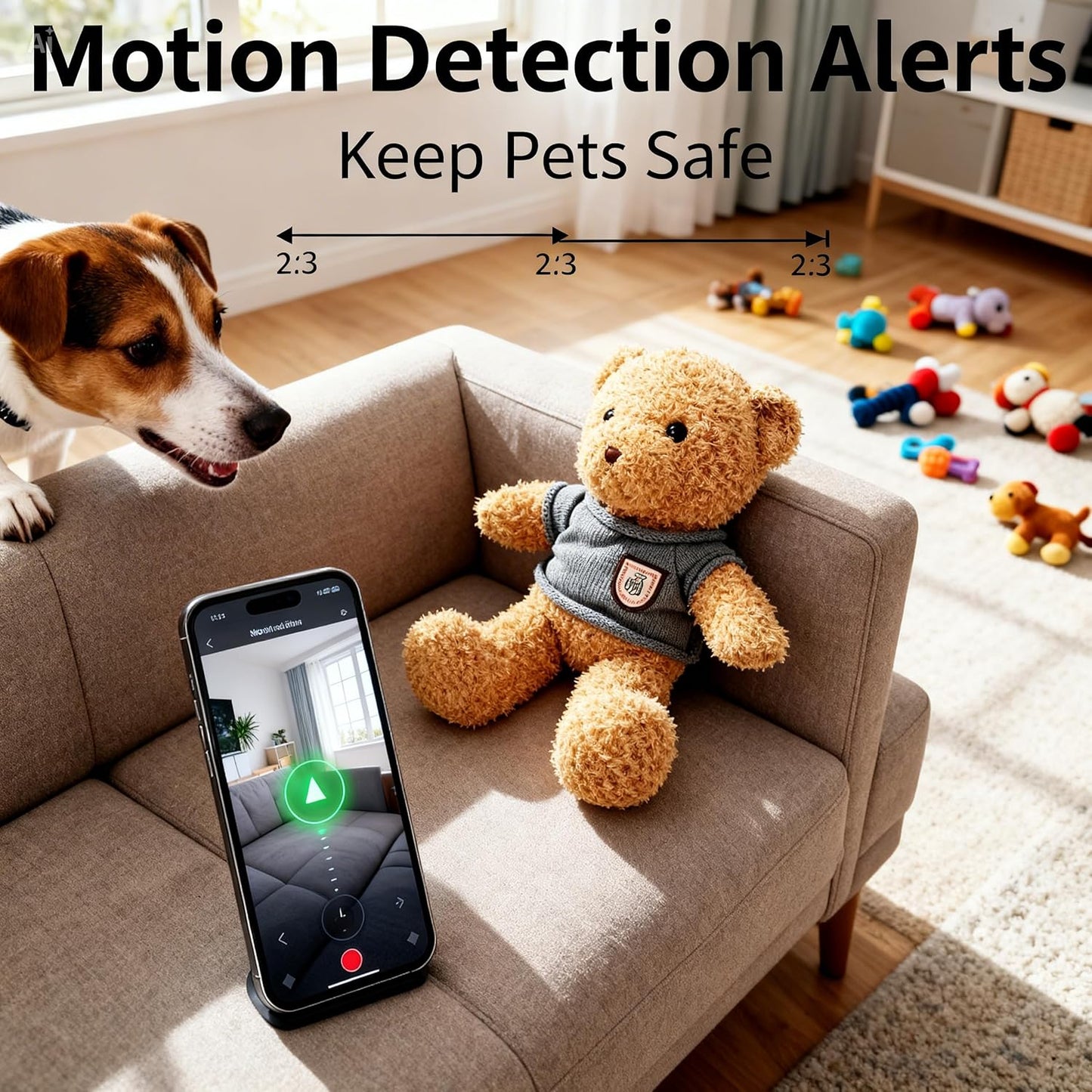 Orsacchiotto con Telecamera WiFi – Baby Monitor 4K e 1080P con Visione in Tempo Reale, Rilevamento Movimento con Notifiche, Supporto Micro SD 128GB, App Allcam365