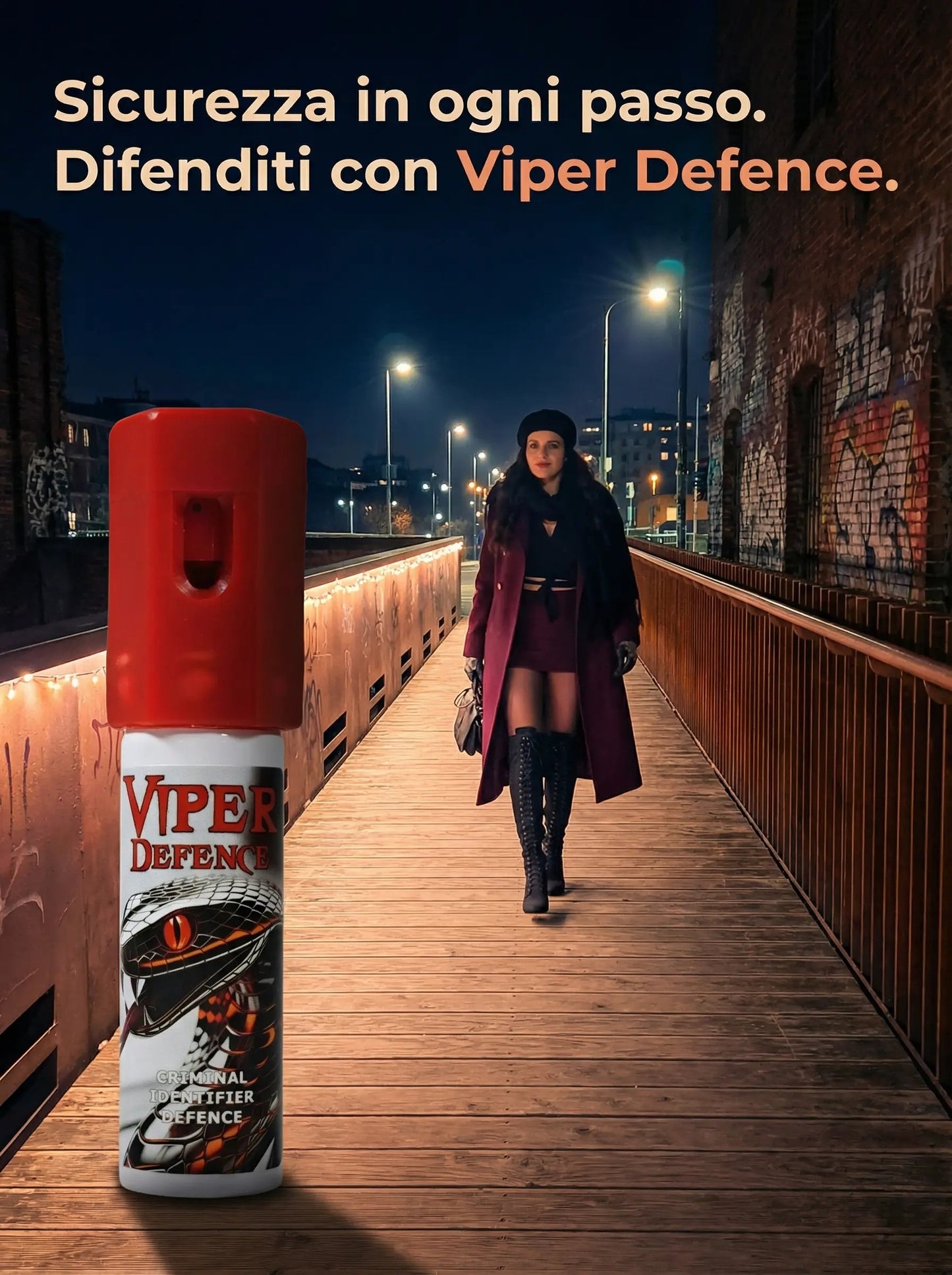 Spray al peperoncino difensivo Antiaggressione VIPER DEFENCE 16ml (kit 3)