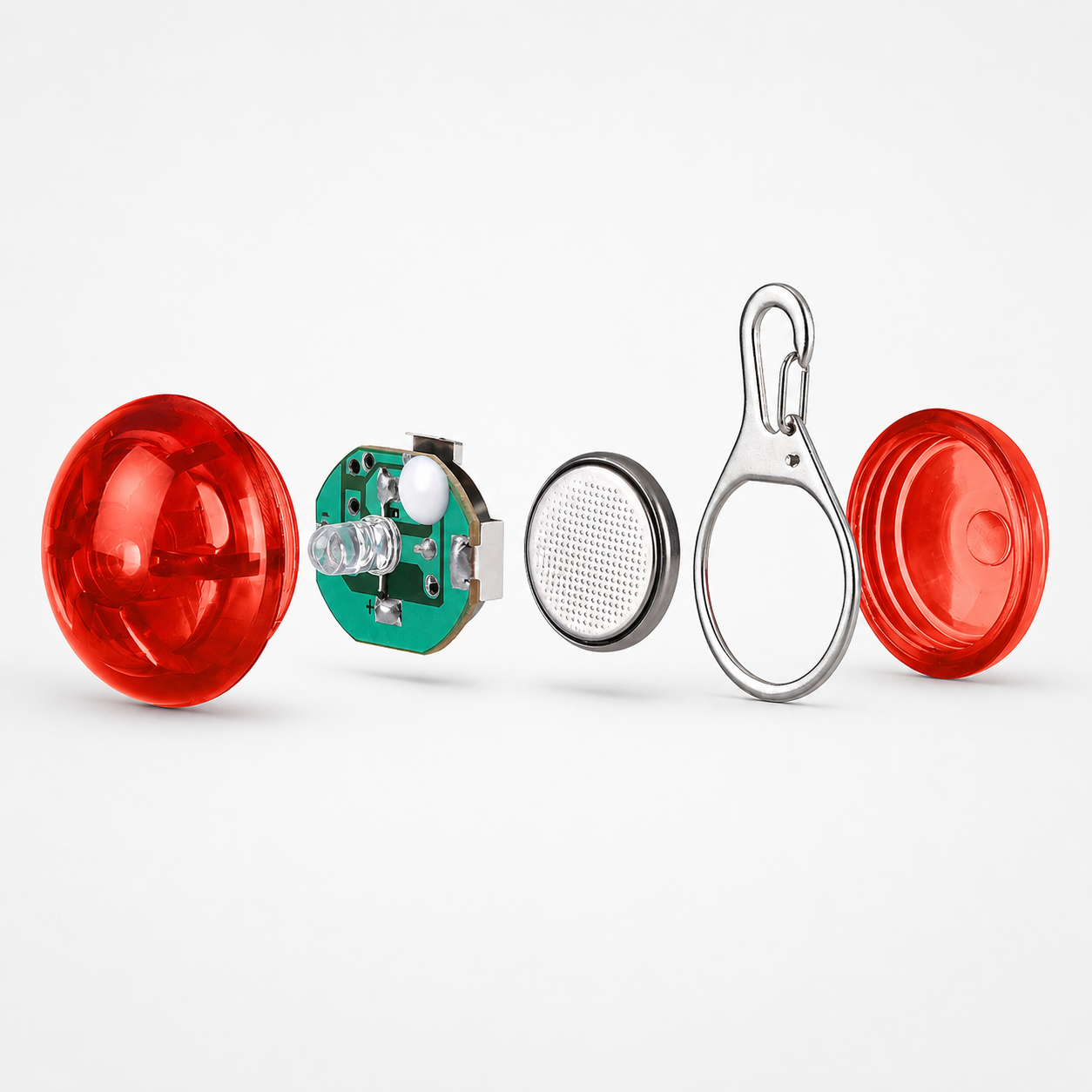Ciondolo Lampeggiante per Cani e Gatti – Lampada LED per Collare con 3 Modalità (Fissa, Lampeggiante Lenta e Veloce), Visibilità 200m Per Passeggiate Notturne e Sicurezza