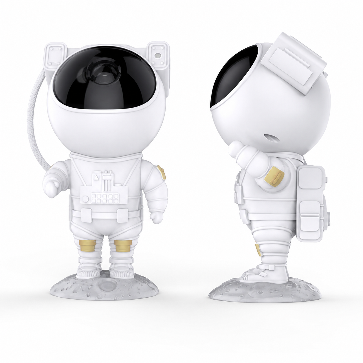 Proiettore Cielo Stellato e galassie a Forma di Astronauta – Luce Notturna con Laser e LED, Rotazione 360°, Telecomando, Timer, Effetto Universo – Per Camerette, Relax e Regalo