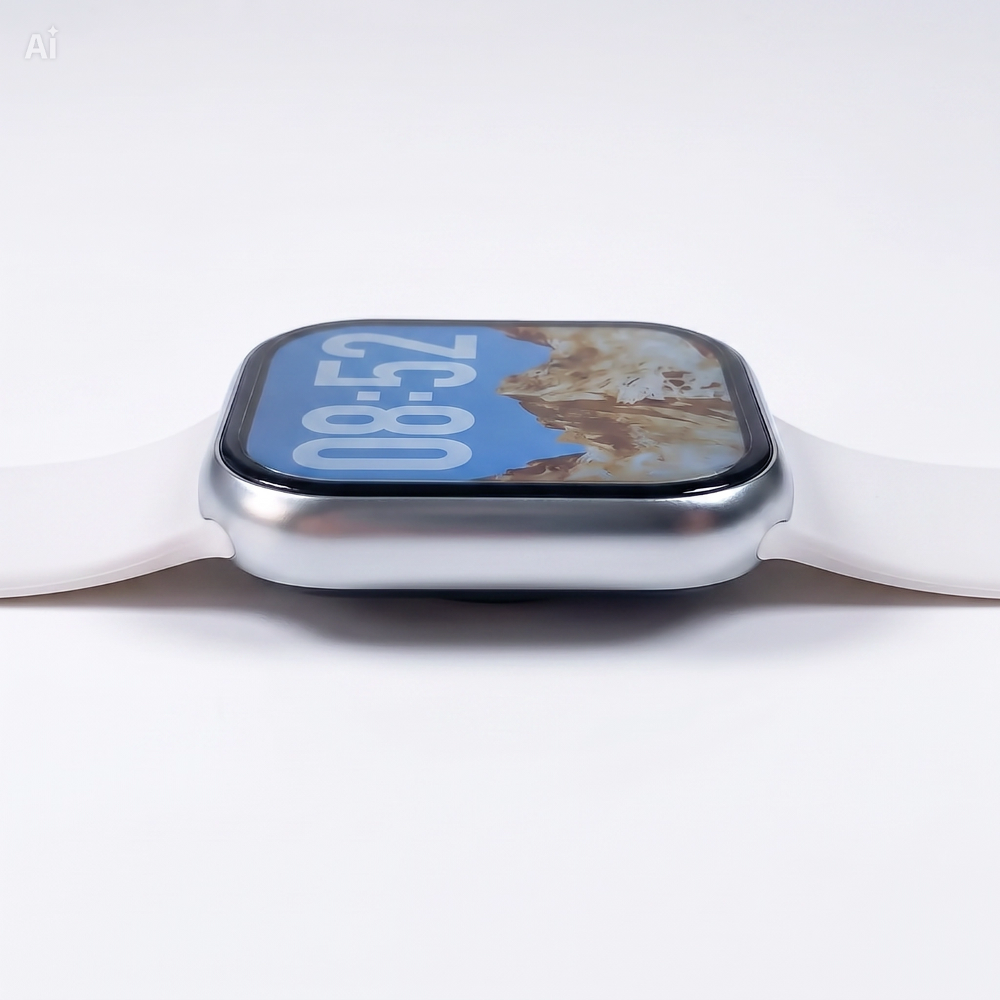 (S2000 Bianco) Smartwatch con Funzione SOS – Orologio Intelligente Unisex Design Squadrato 44-49mm, 7 Cinturini Inclusi, Impermeabile IP67, Batteria 4 Giorni, Assistente Google, Chiamate BT – Set Regalo con Torcia LED (Copia)