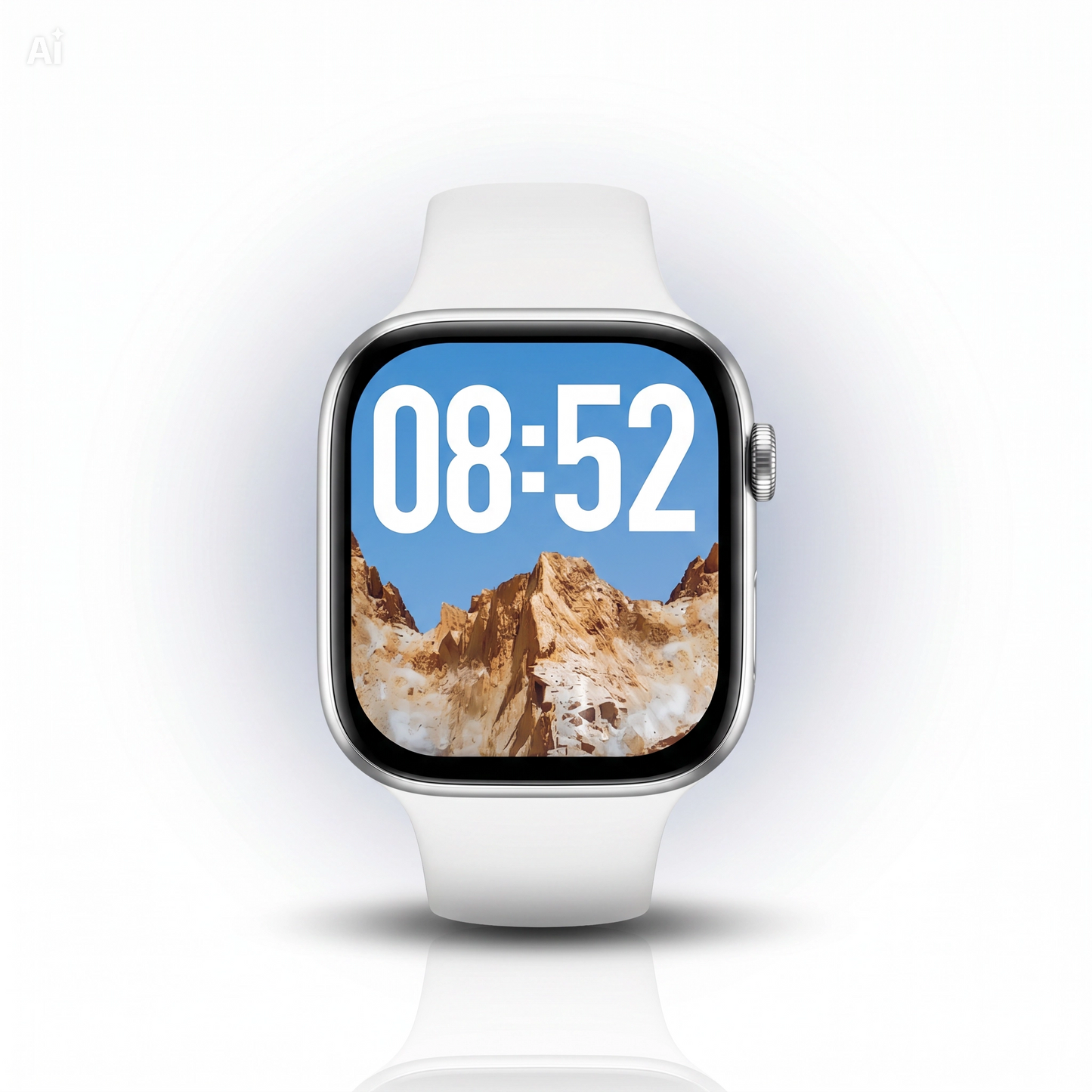 (S2000 Bianco) Smartwatch con Funzione SOS – Orologio Intelligente Unisex Design Squadrato 44-49mm, 7 Cinturini Inclusi, Impermeabile IP67, Batteria 4 Giorni, Assistente Google, Chiamate BT – Set Regalo con Torcia LED (Copia)