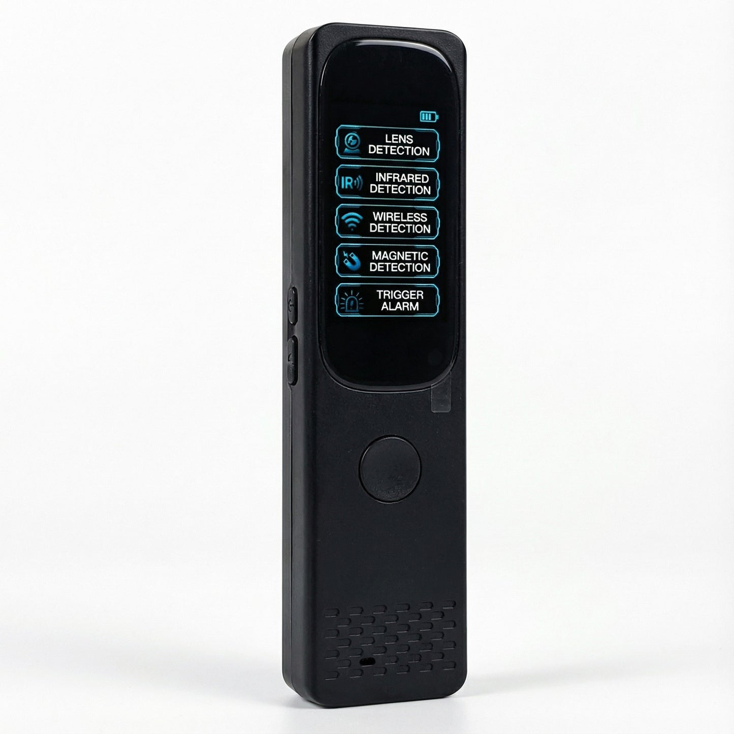 Rilevatore scanner professionale di Microspie e Telecamere 50MHz-8GHz - Rileva GPS Tracker, Microfoni, Telecamere Wireless con Schermo Touch LCD, Portatile per Auto, Ufficio, Viaggi con allarme porta