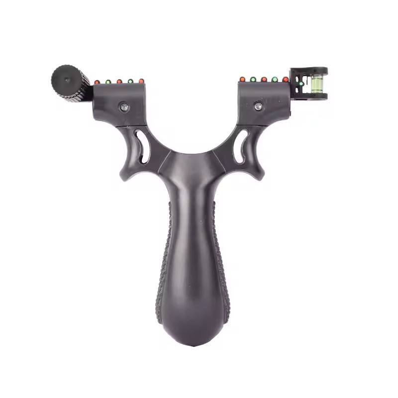 Fionda Laser Professionale con Mirino – Precisione e Potenza per Caccia e Tiro Sportivo, Impugnatura Antiscivolo, Materiale Policarbonato, Leggera 123g – Spara Pietre, Palline e Paintball – Kit Completo con Staffa e Boloboc
