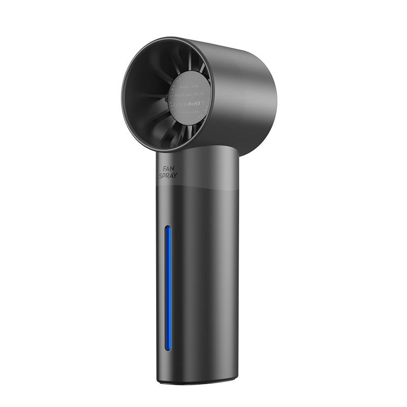 (G106)Mini Ventilatore Portatile con Nebulizzatore e Umidificatore – Raffrescatore USB Ricaricabile con 5 Velocità Touch, Design Compatto e Leggero (150g) – Ideale per Ufficio, Auto, Casa e Outdoor