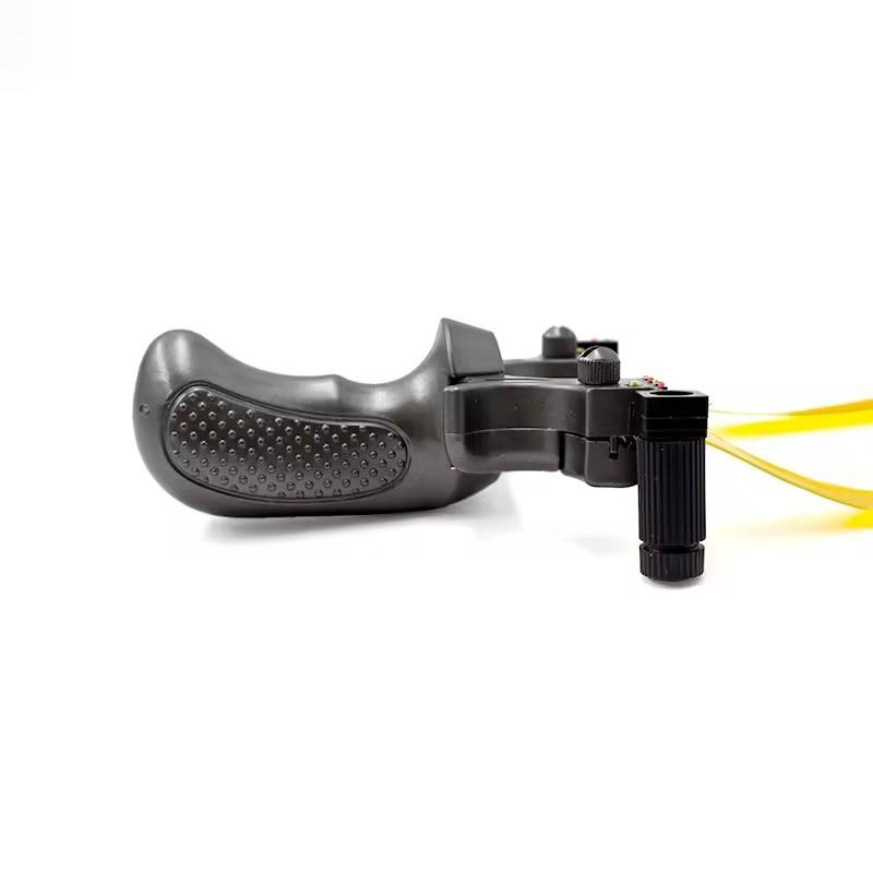 Fionda Laser Professionale con Mirino – Precisione e Potenza per Caccia e Tiro Sportivo, Impugnatura Antiscivolo, Materiale Policarbonato, Leggera 123g – Spara Pietre, Palline e Paintball – Kit Completo con Staffa e Boloboc