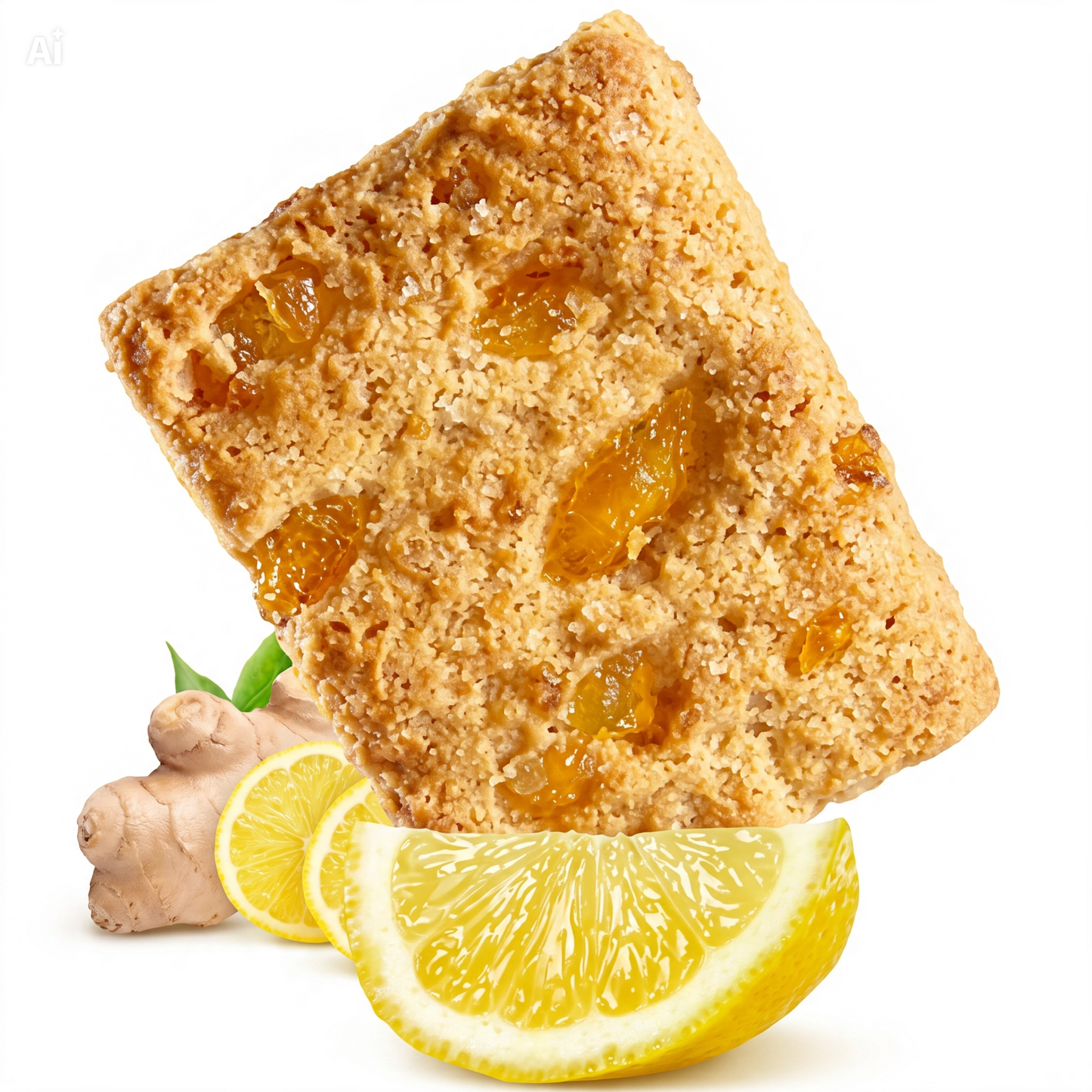 Biscotti ai Cereali con Limone e Zenzero – Croccanti e Speziati con Zenzero Candito 8,5%, Scorze di Limone Candite e Farine Pregiate – Ideali per Colazione, Merenda e Break Energizzante