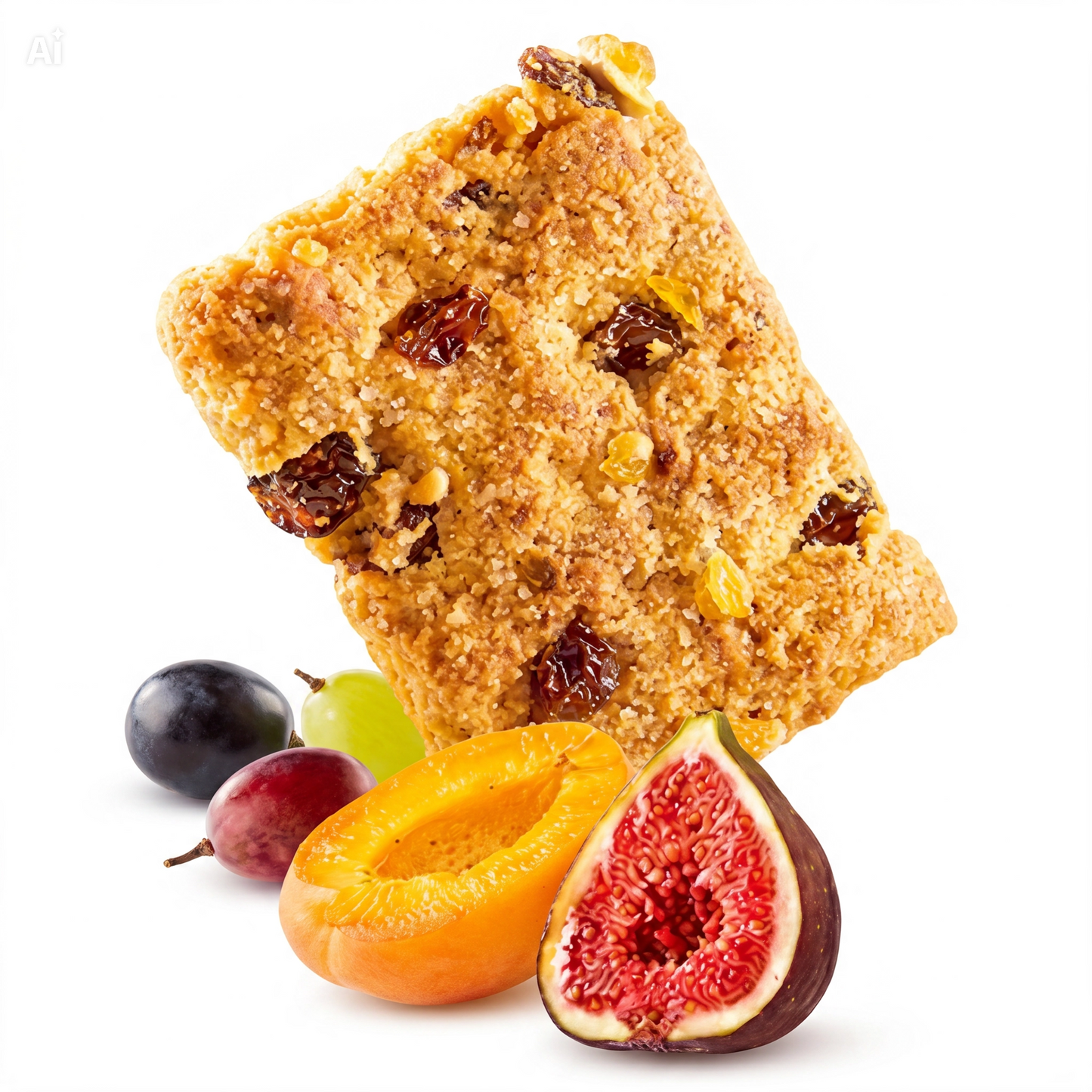 Biscotti ai Cereali con Frutta – Uva, Fichi e Albicocche – Ricchi di Fibre e Proteine, Croccanti e Friabili – Perfetti per Colazione e Pausa Golosa
