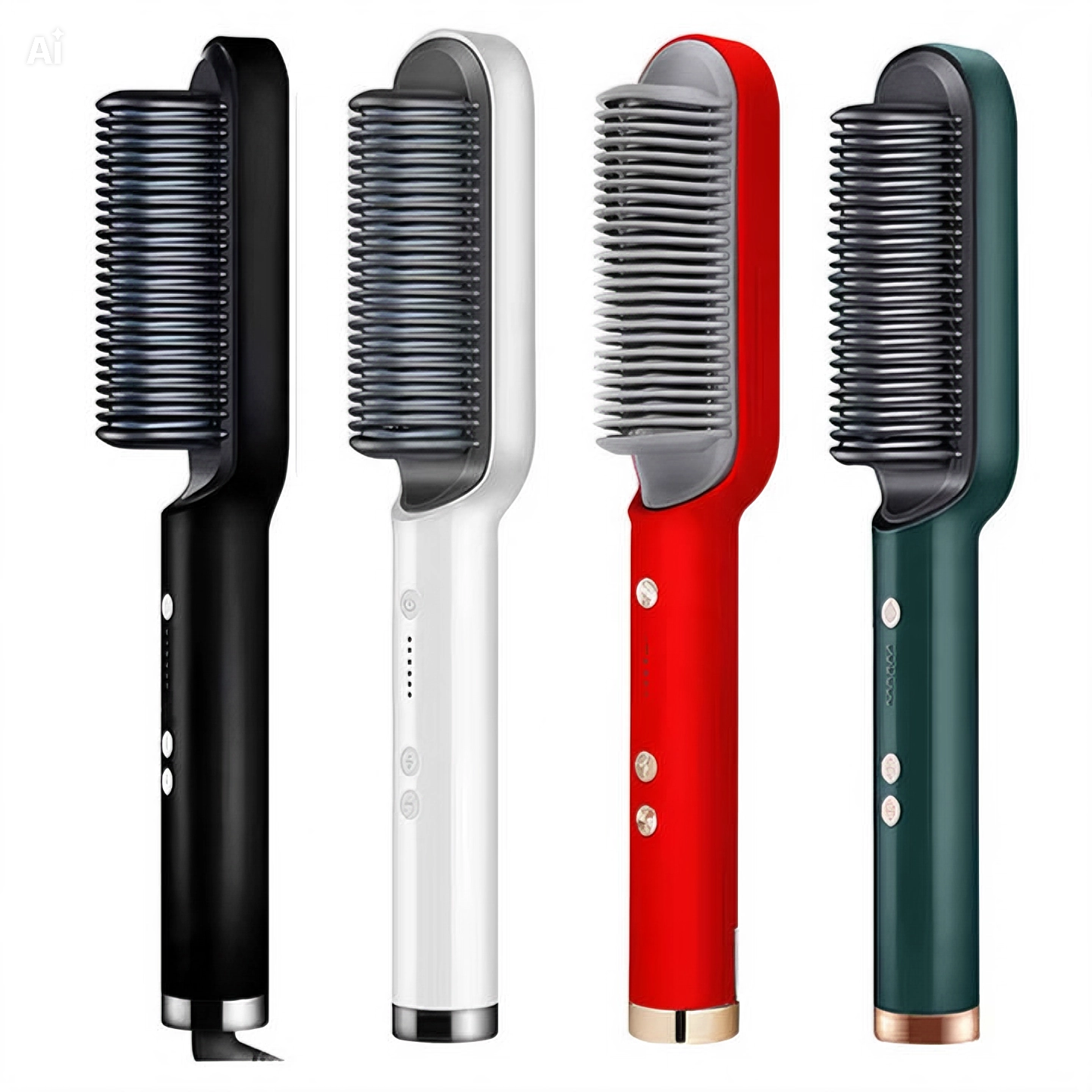 Spazzola Lisciante Elettrica per Capelli – Piastra con 5 Livelli Temperatura, LED Indicatore, Cavo 140cm, 35W, Per Lisciare e Pettinare