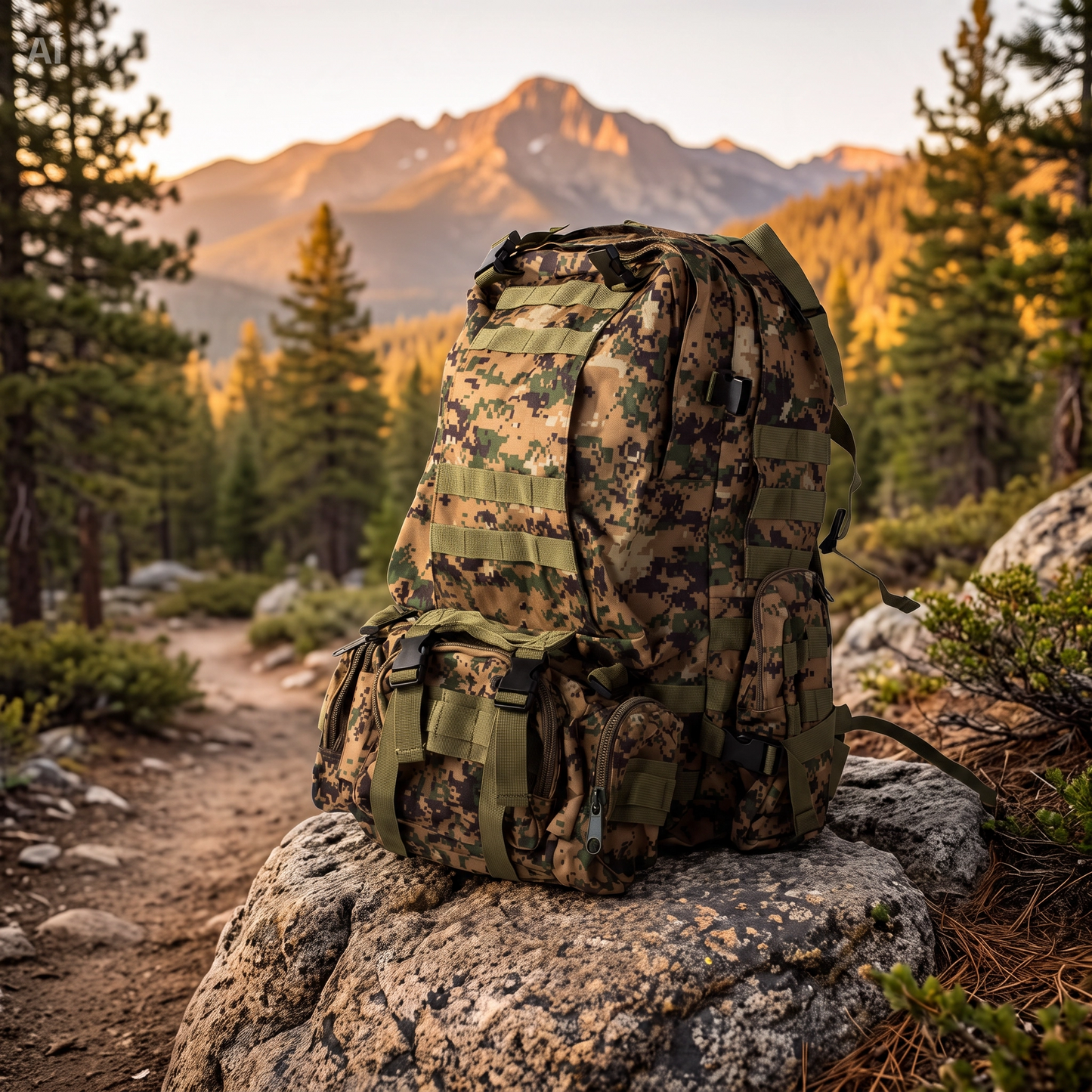 Zaino Survival Completo con 8 Accessori – Kit Sopravvivenza con Pala Pieghevole, Multiutensile Orologio Tattico, Torcia Dinamo, Pannello Solare 20W e Kit Primo Soccorso – Per Campeggio, Avventura