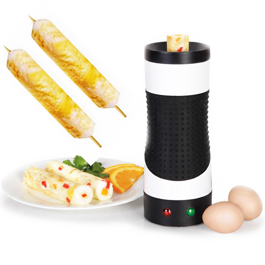 Macchina per Involtini di Uova Elettrica Egg Roll – Cuociuova Automatico per Colazione con Espulsione, Cottura 5-7 Min, Antiaderente, Anti-Dry – Prepara Frittate, Pancetta e Rotoli – Design Compatto