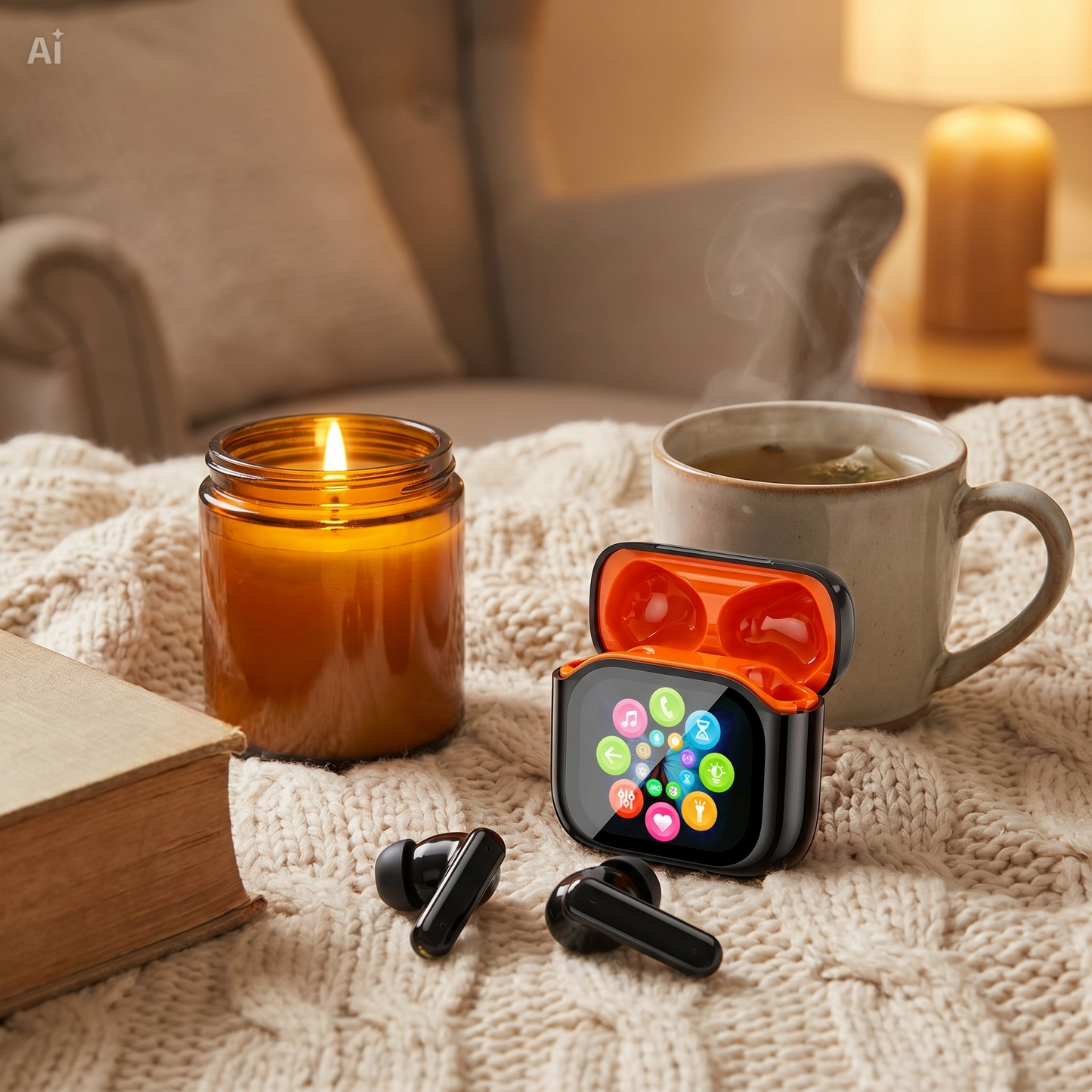 Auricolari Bluetooth con Schermo LED Touchscreen – Cuffie Wireless Hi-Fi con Chip 6.0, Display Multilingua per Controllo Musica, Volume, EQ, Modalità Gioco, Telecomando Foto, Batteria Lunga Durata – Suono Immersivo