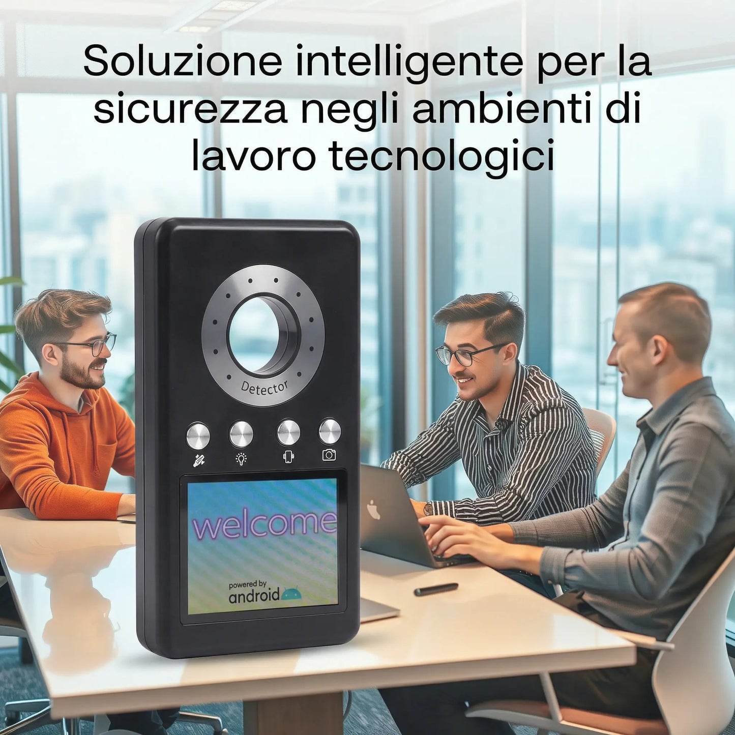 Rilevatore di Microspie Professionale, Scanner Antispia - Localizza Telecamere Nascoste, Microfoni GSM, GPS Tracker e Segnali RF (10MHz-12GHz) con monitor LCD e camera scan