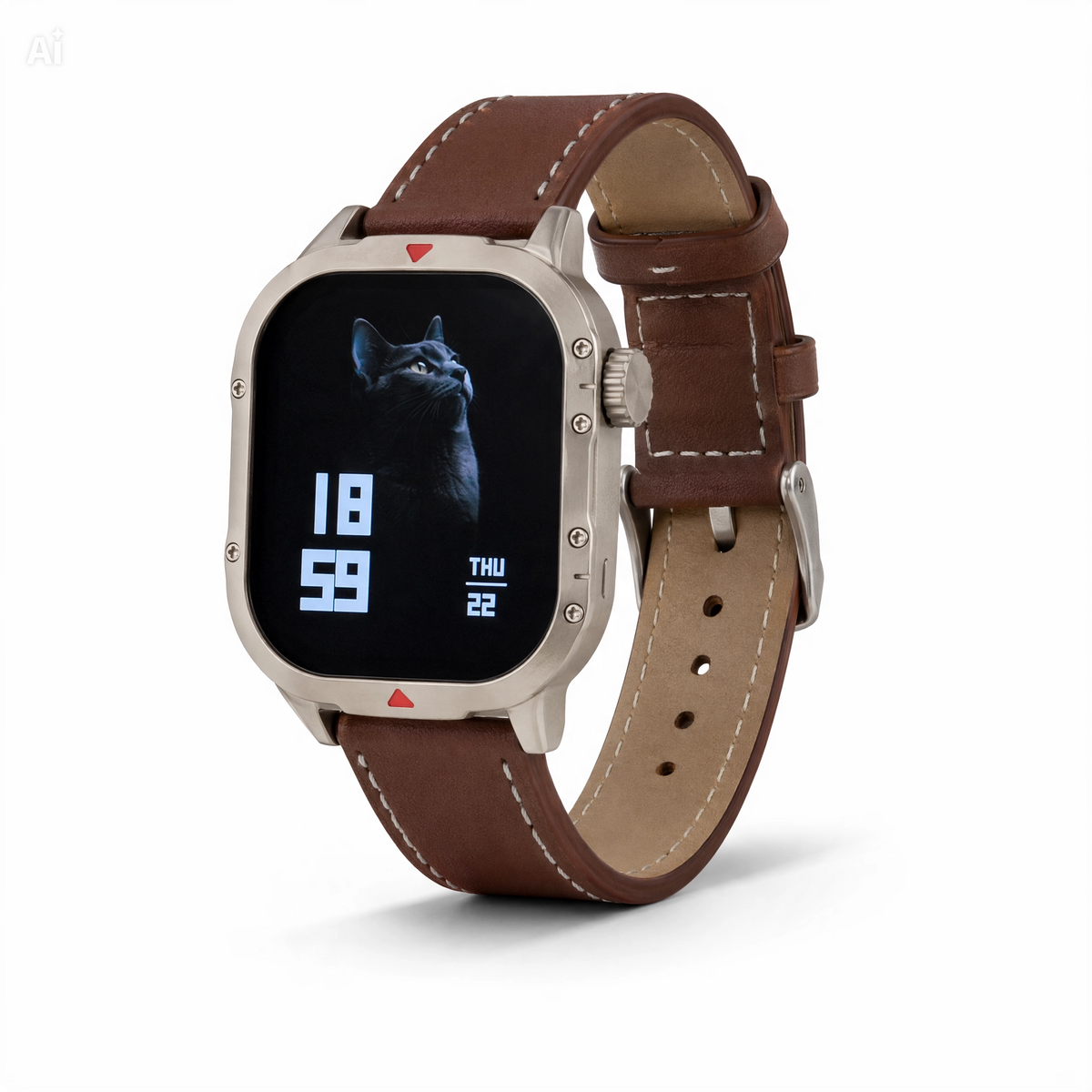 Smartwatch con Display Super AMOLED 2,2" e 3 Cinturini Intercambiabili – Chiamate Bluetooth, Monitoraggio Frequenza Cardiaca, ECG, Pressione e SpO2, Ricarica Magnetica – App ZTfit per iOS e Android
