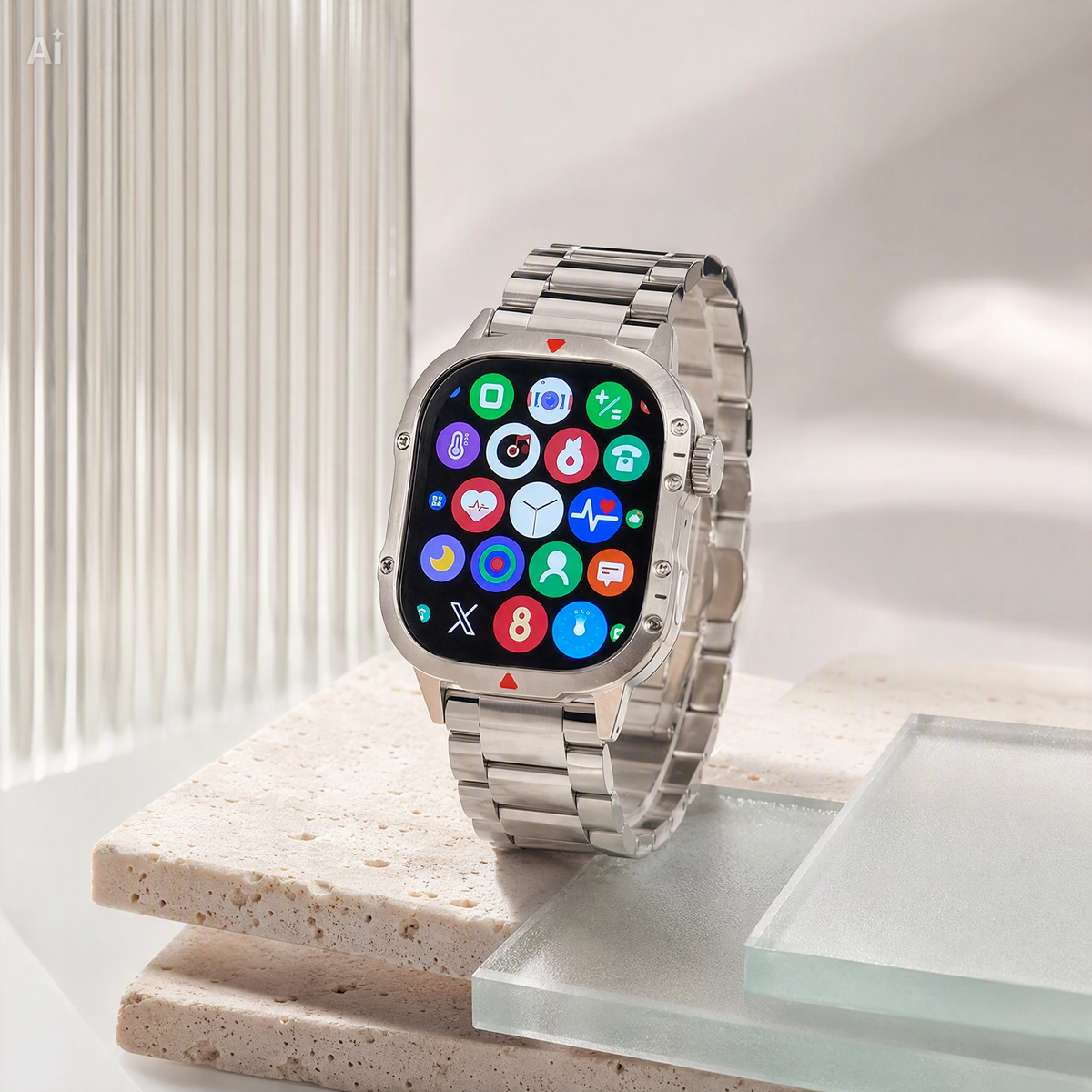 Smartwatch con Display Super AMOLED 2,2" e 3 Cinturini Intercambiabili – Chiamate Bluetooth, Monitoraggio Frequenza Cardiaca, ECG, Pressione e SpO2, Ricarica Magnetica – App ZTfit per iOS e Android
