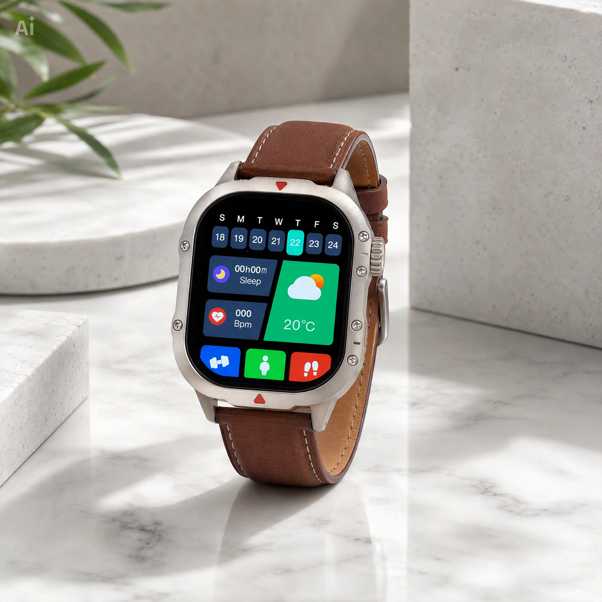 Smartwatch con Display Super AMOLED 2,2" e 3 Cinturini Intercambiabili – Chiamate Bluetooth, Monitoraggio Frequenza Cardiaca, ECG, Pressione e SpO2, Ricarica Magnetica – App ZTfit per iOS e Android