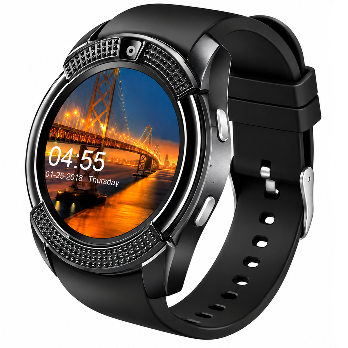 Telefono da Polso con Slot SIM e MicroSD – Orologio Smart TechPro E288 con Fotocamera, Chiamate Indipendenti, Batteria Separata, Display IPS 1.54", Bluetooth – Menu in Inglese