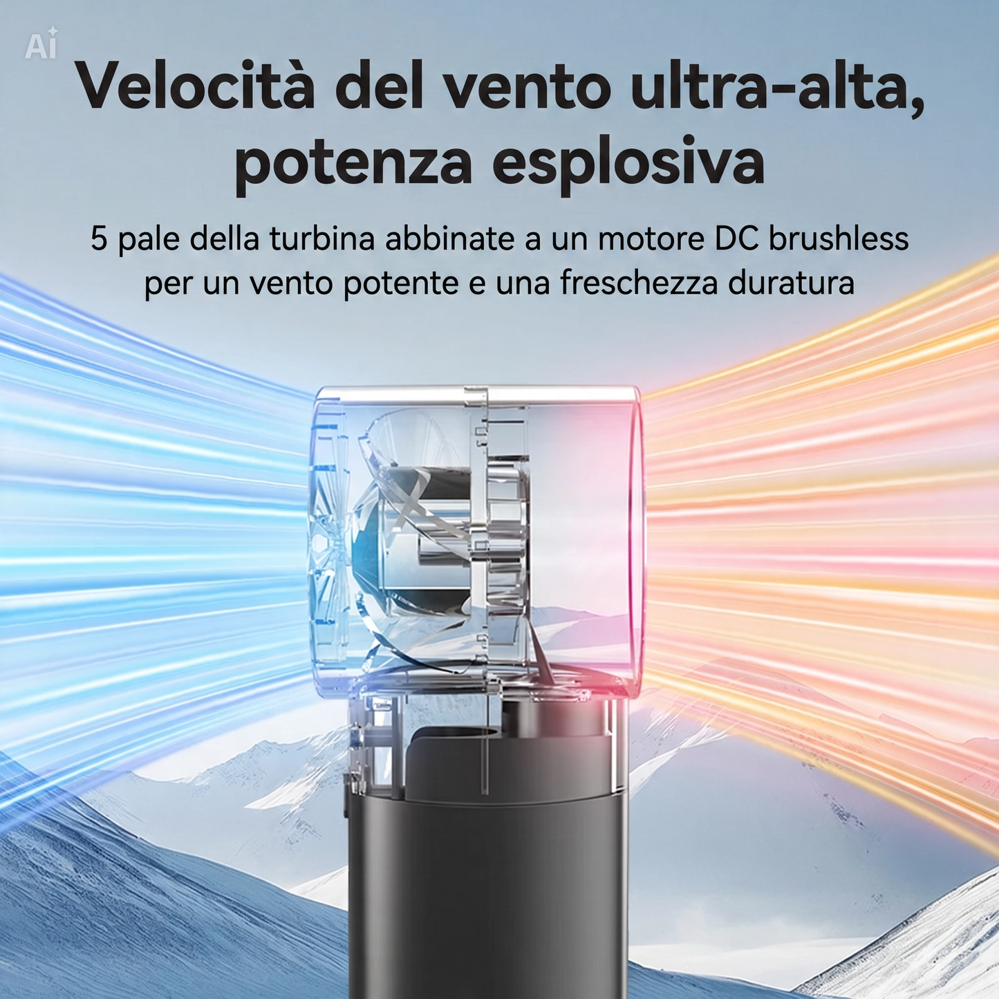 (G106)Mini Ventilatore Portatile con Nebulizzatore e Umidificatore – Raffrescatore USB Ricaricabile con 5 Velocità Touch, Design Compatto e Leggero (150g) – Ideale per Ufficio, Auto, Casa e Outdoor