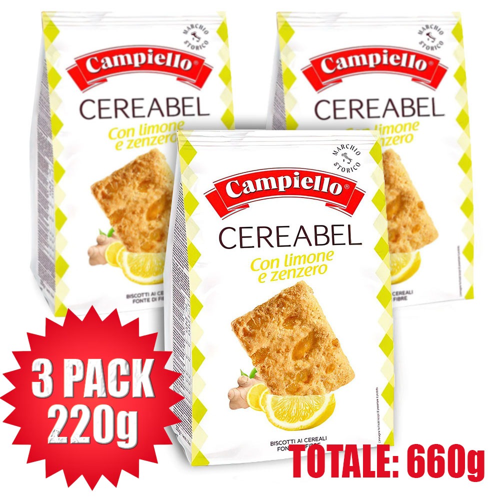 Biscotti ai Cereali con Limone e Zenzero – Croccanti e Speziati con Zenzero Candito 8,5%, Scorze di Limone Candite e Farine Pregiate – Ideali per Colazione, Merenda e Break Energizzante
