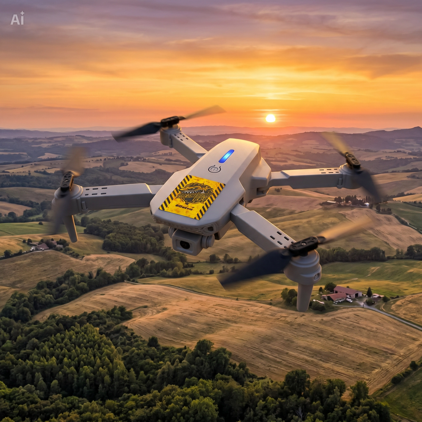 (Predatrone E88 Pro) Drone mini con Doppia Fotocamera 4K HD – Pieghevole con FPV, Hover Automatico – Mini Quadricottero per Principianti Indoor e Outdoor