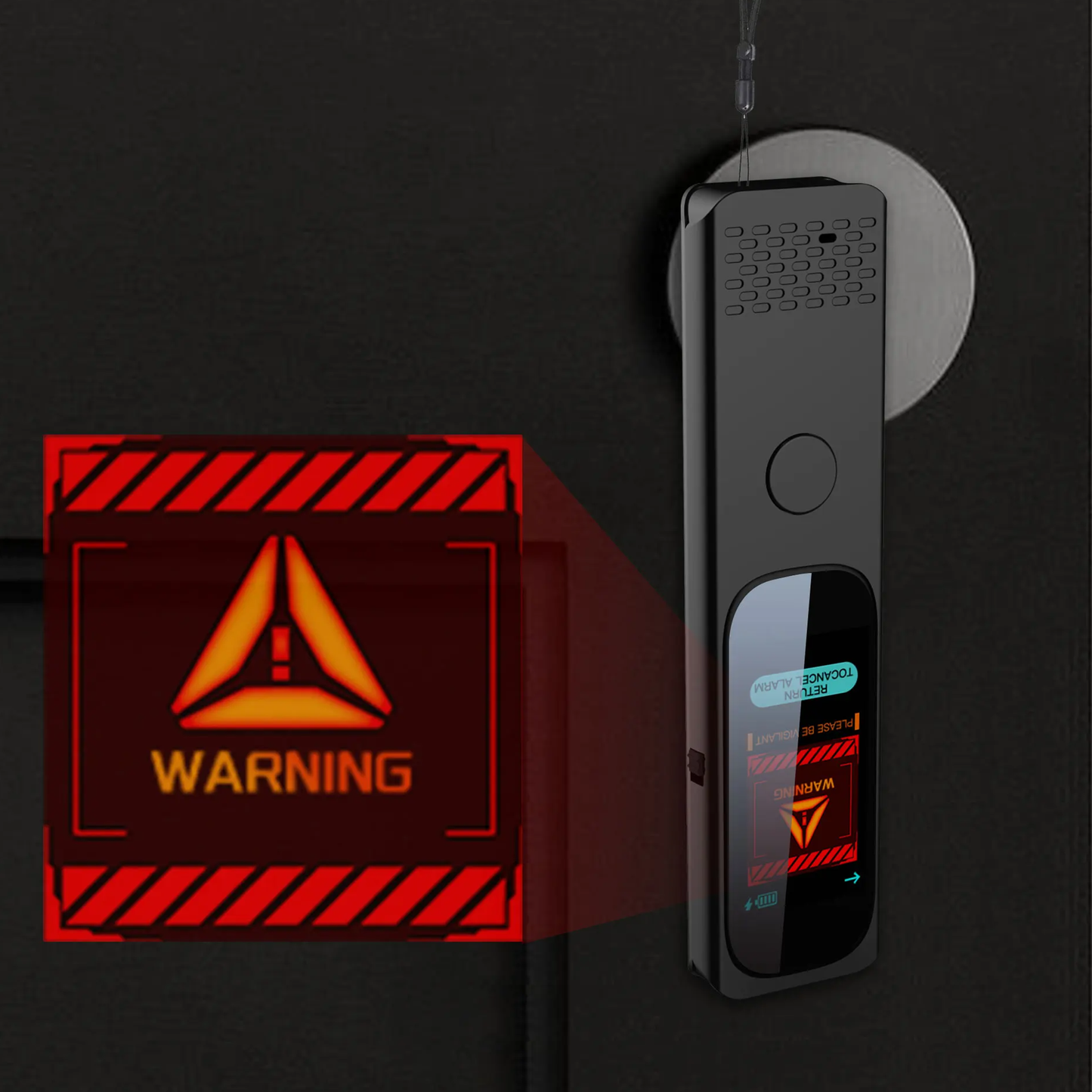 Rilevatore scanner professionale di Microspie e Telecamere 50MHz-8GHz - Rileva GPS Tracker, Microfoni, Telecamere Wireless con Schermo Touch LCD, Portatile per Auto, Ufficio, Viaggi con allarme porta