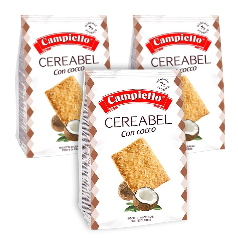 Biscotti ai Cereali al Cocco – Autentico Gusto di Cocco 11% con Farina Integrale di Farro e Fiocchi d'Avena – Per Colazione e Merenda – Croccantezza e Benessere in Ogni Morso