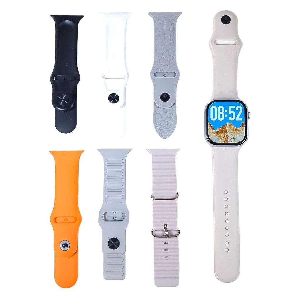 (S2000 Bianco) Smartwatch con Funzione SOS – Orologio Intelligente Unisex Design Squadrato 44-49mm, 7 Cinturini Inclusi, Impermeabile IP67, Batteria 4 Giorni, Assistente Google, Chiamate BT – Set Regalo con Torcia LED (Copia)