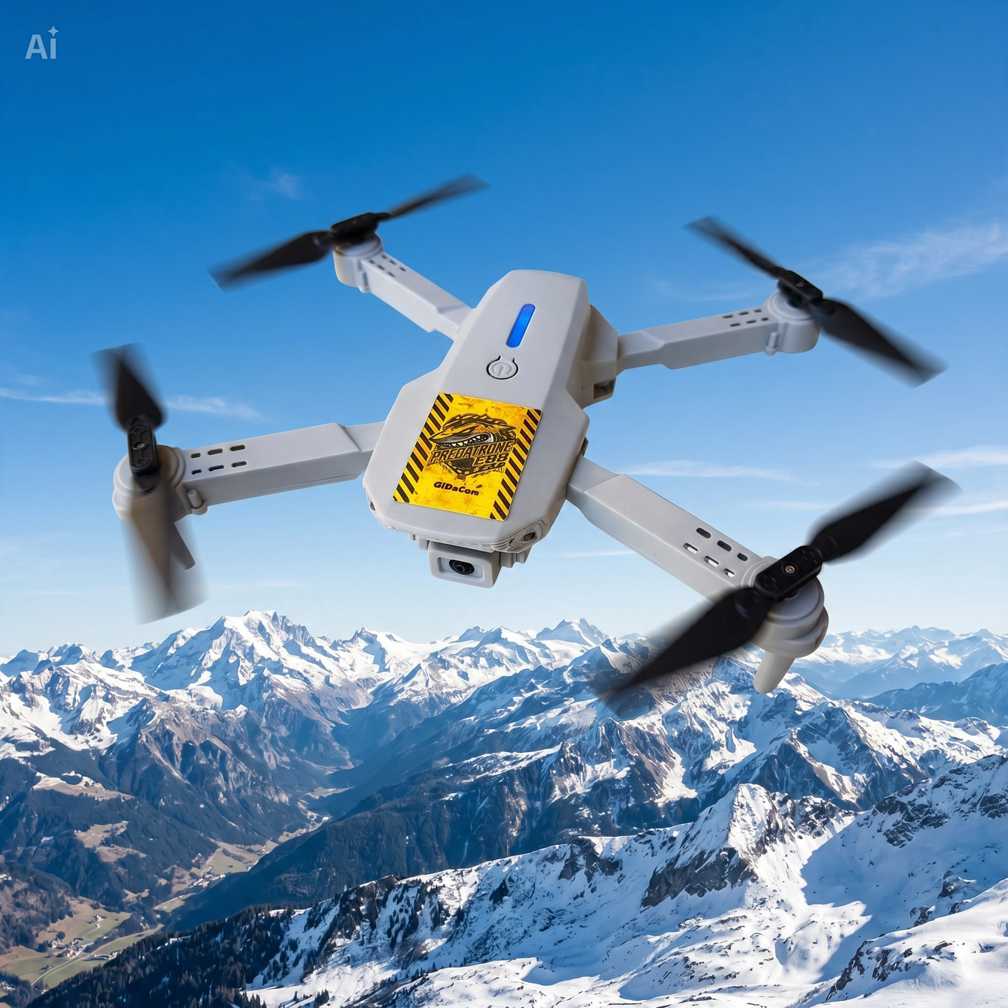 (Predatrone E88 Pro) Drone mini con Doppia Fotocamera 4K HD – Pieghevole con FPV, Hover Automatico – Mini Quadricottero per Principianti Indoor e Outdoor
