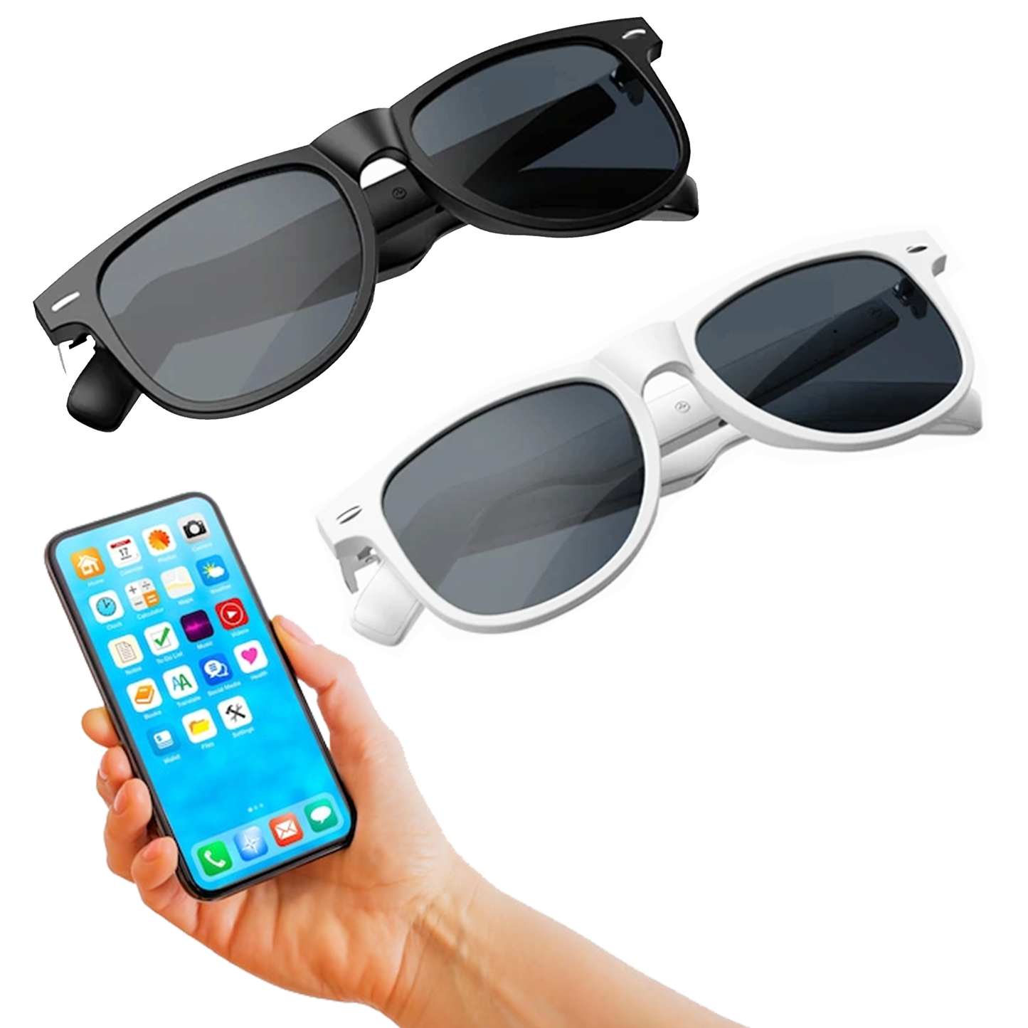 Occhiali Smart Bluetooth Ascolta Musica e Rispondi alle Chiamate con un Design Unico Touch Control