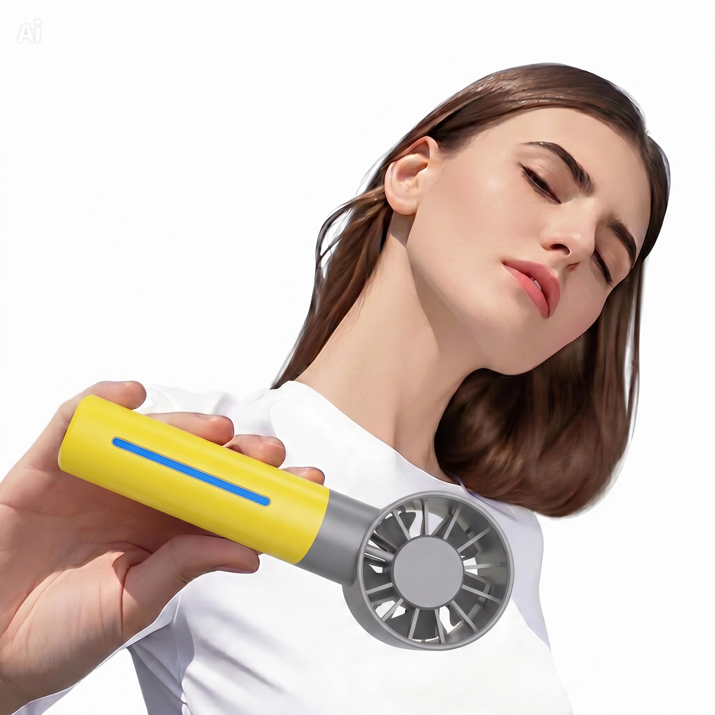 (G106)Mini Ventilatore Portatile con Nebulizzatore e Umidificatore – Raffrescatore USB Ricaricabile con 5 Velocità Touch, Design Compatto e Leggero (150g) – Ideale per Ufficio, Auto, Casa e Outdoor