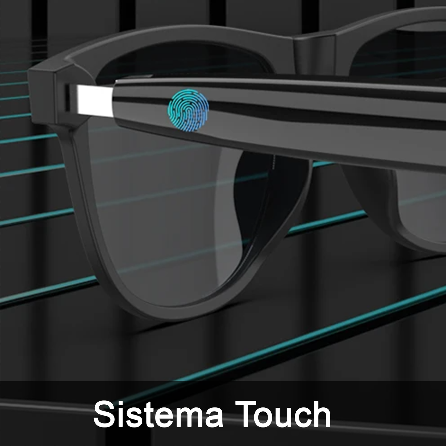 Occhiali Smart Bluetooth Ascolta Musica e Rispondi alle Chiamate con un Design Unico Touch Control