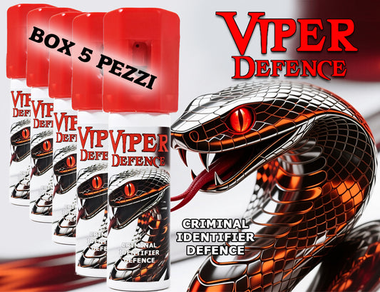 Spray al peperoncino difensivo Antiaggressione VIPER DEFENCE 16ml (kit 5)